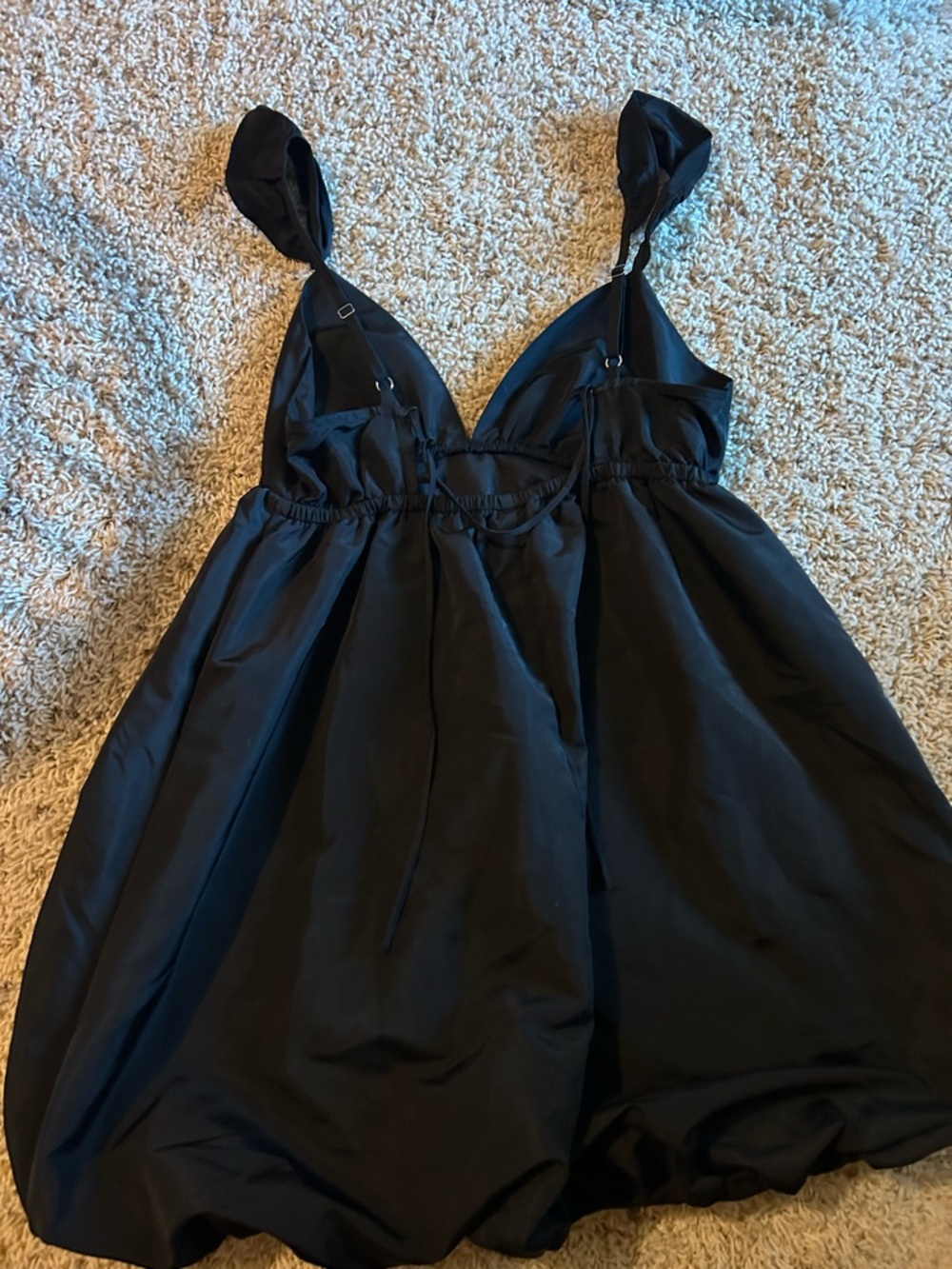 wild fable Black Satin Babydoll Dress - Picture 2 of 5